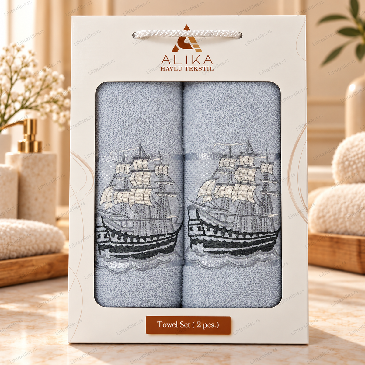Set pamučnih peškira 50x90 i 70x140 cm u poklon kutiji – L&H Textiles