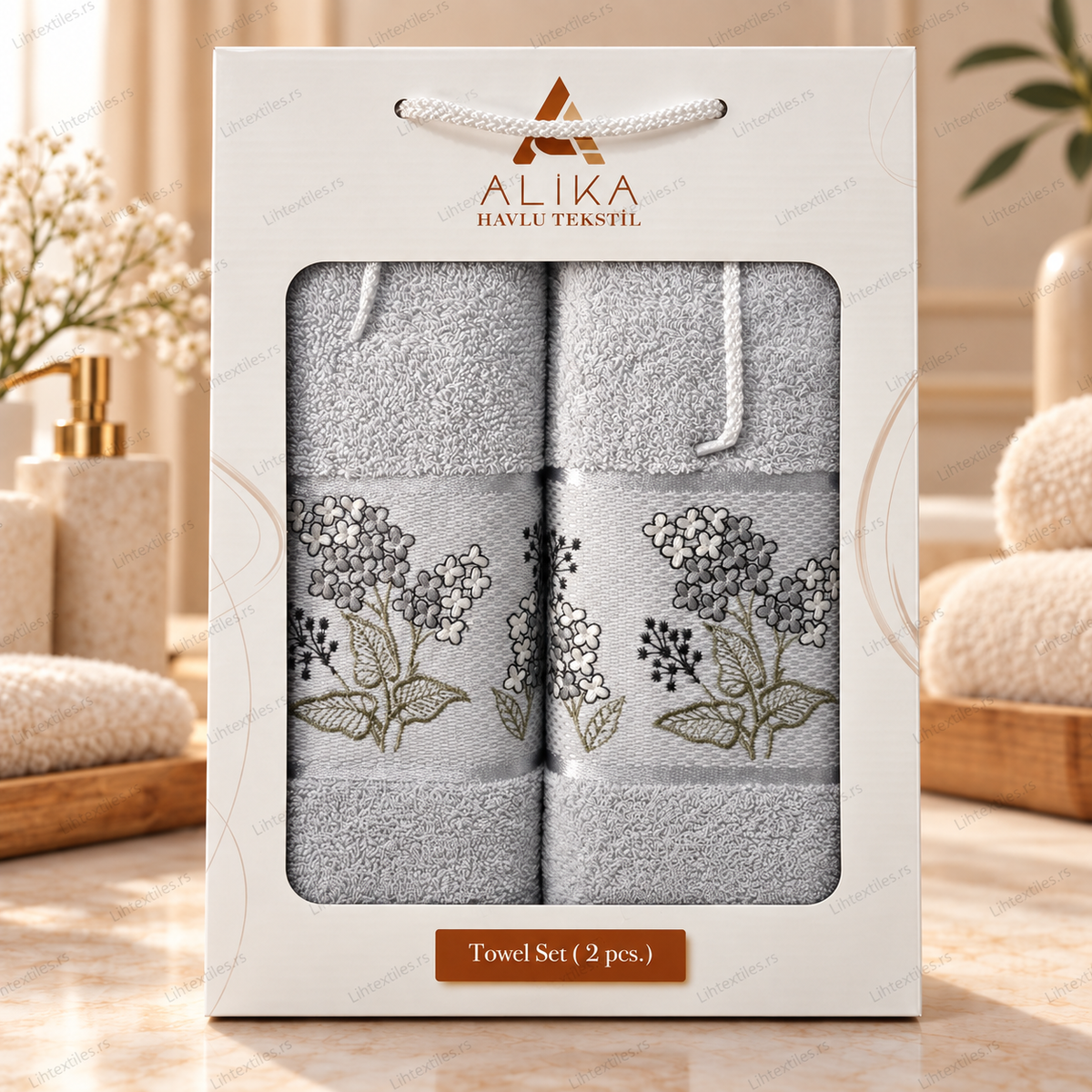 Set pamučnih peškira 2/1 – 50×90 + 70×140 cm | Poklon kutija