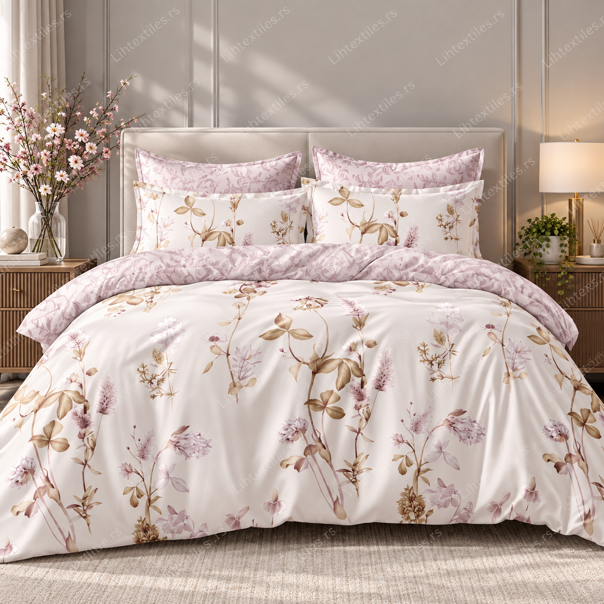 Bračna bambus posteljina – Puder botanika