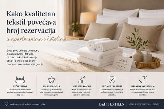 Kako kvalitetan tekstil povećava broj rezervacija u apartmanima i hotelima