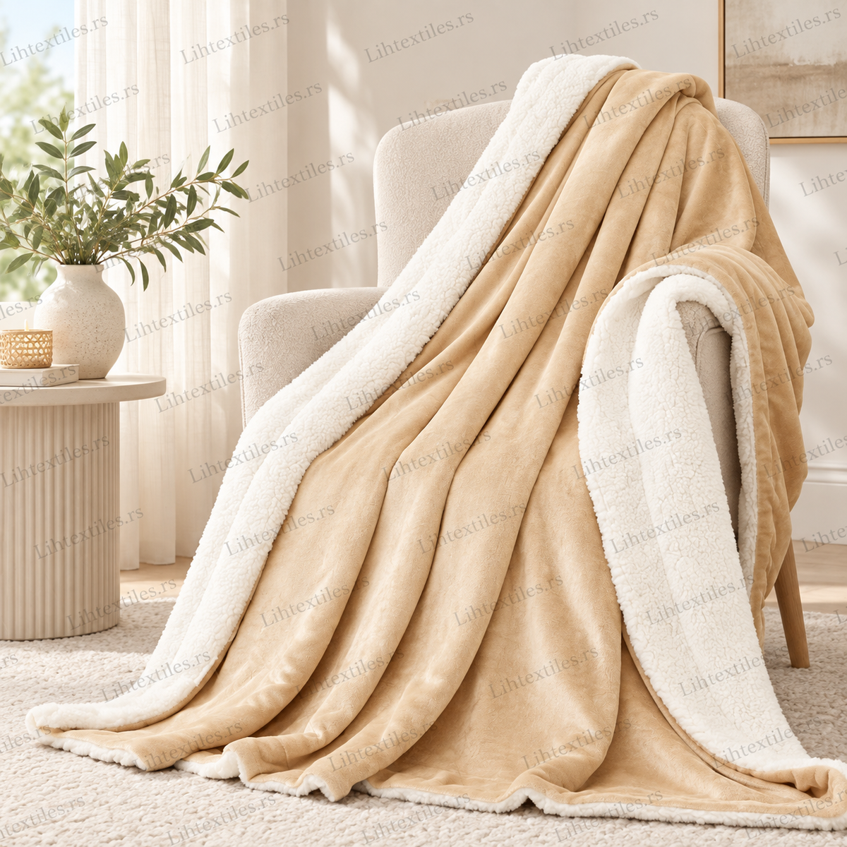 Dvostrano mekano ćebe – Teddy Collection
