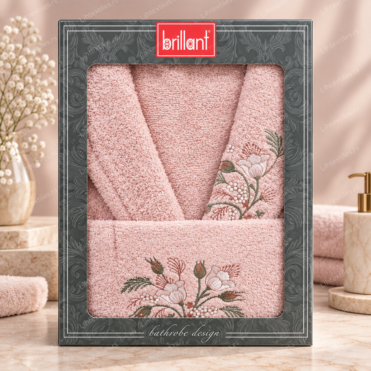 Premium set bademantila i peškira za jednu osobu 2/1
