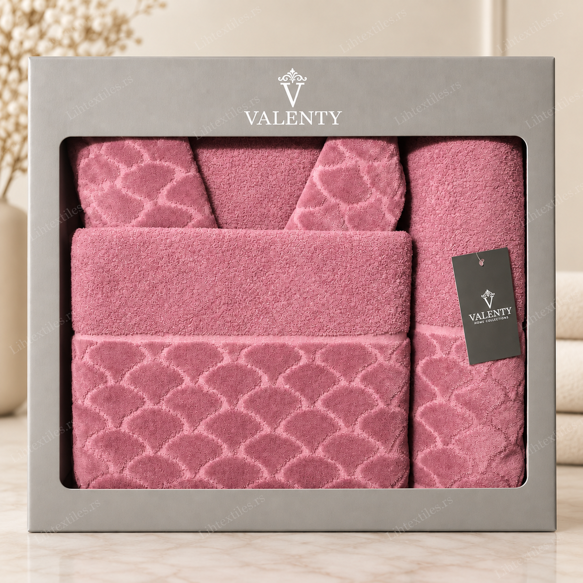 Premium set bademantila i peškira za jednu osobu 2/1