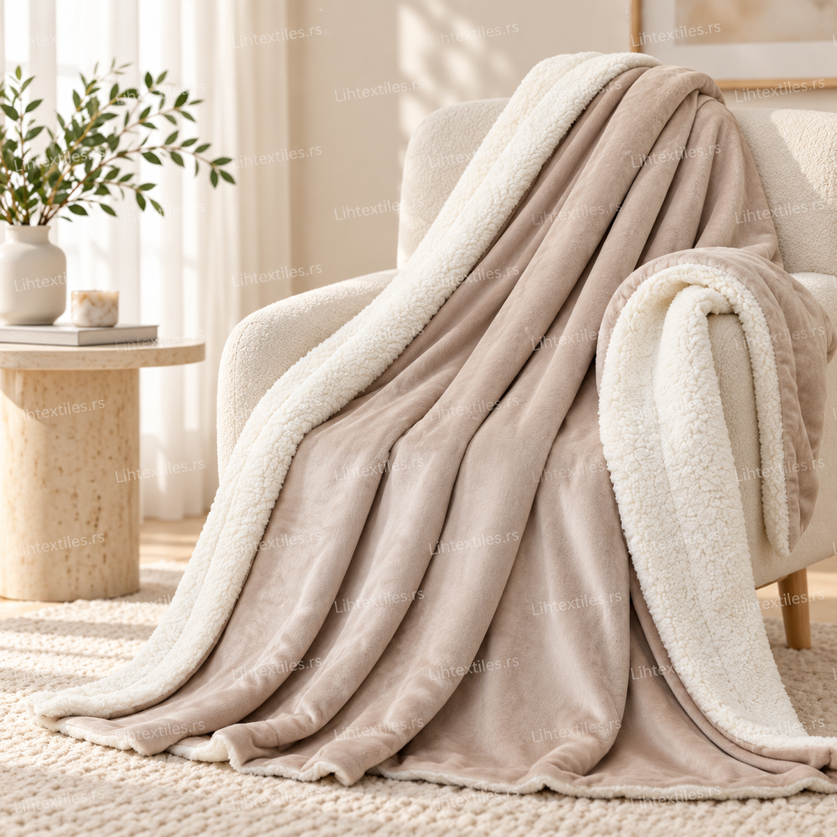 Dvostrano mekano ćebe – Teddy Collection