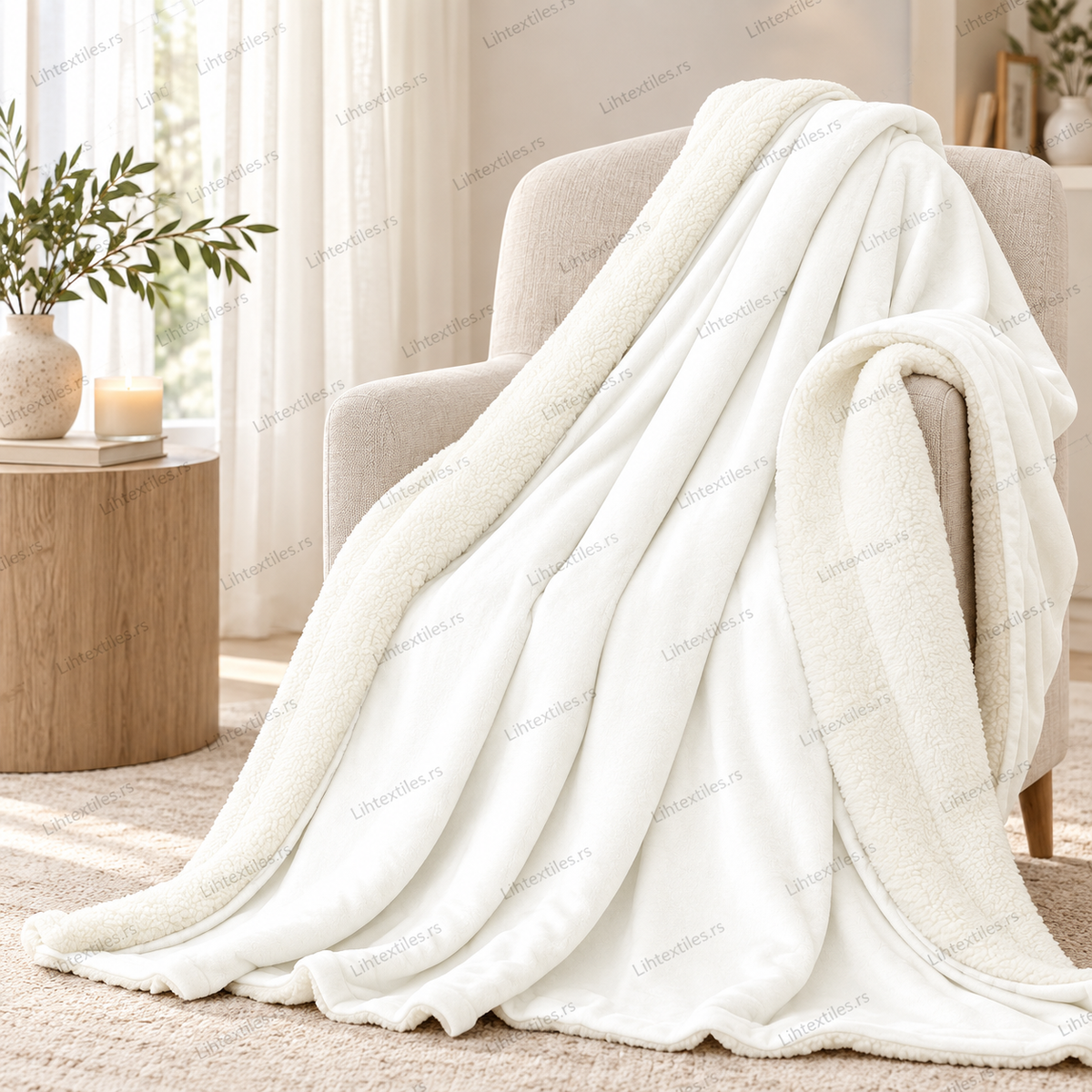 Dvostrano mekano ćebe – Teddy Collection