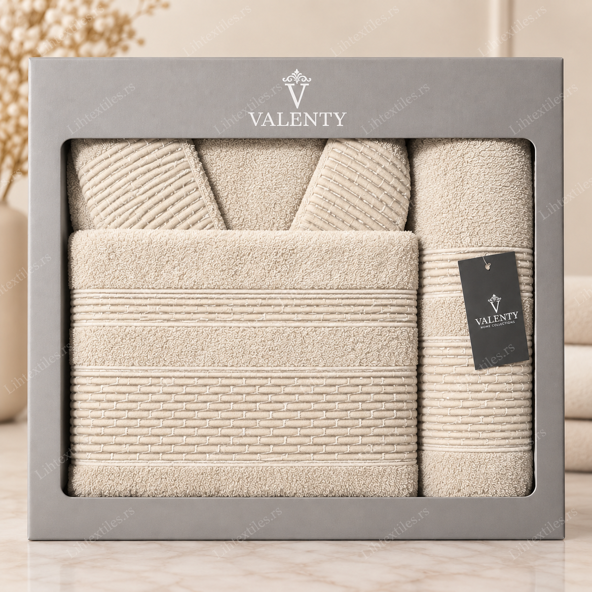 Premium set bademantila i peškira za jednu osobu 2/1