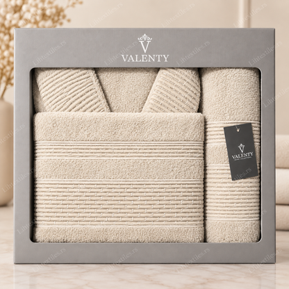 Premium set bademantila i peškira za jednu osobu 2/1