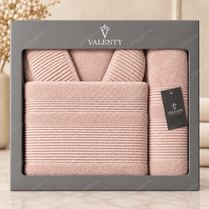 Premium set bademantila i peškira za jednu osobu 2/1