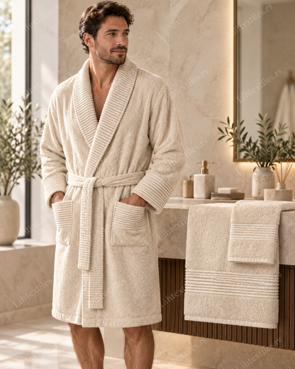 Premium set bademantila i peškira za jednu osobu 2/1
