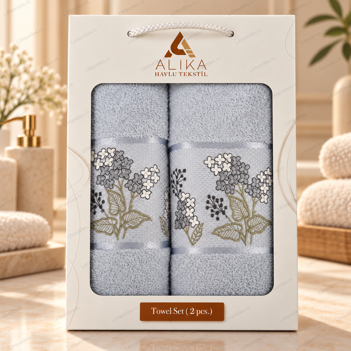Set pamučnih peškira 2/1 – 50×90 + 70×140 cm | Poklon kutija