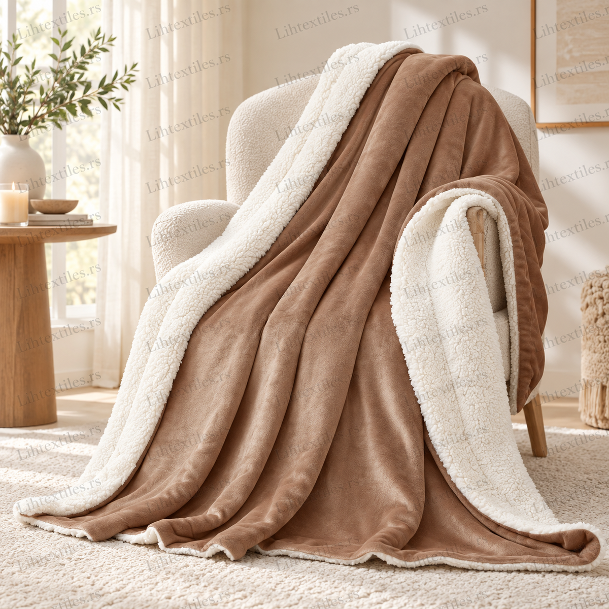 Dvostrano mekano ćebe – Teddy Collection