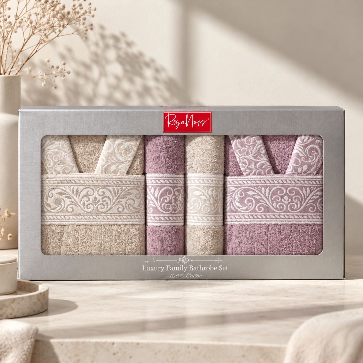 Premium set bademantila i peškira za dvoje