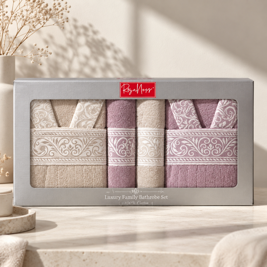 Premium set bademantila i peškira za dvoje