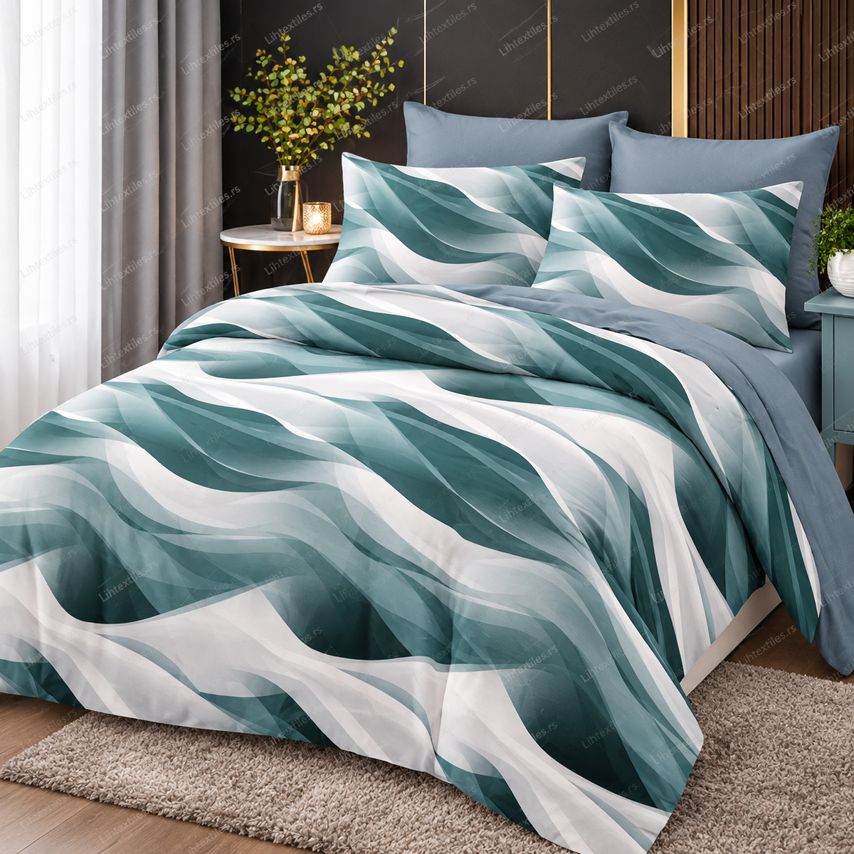 Single Bambus posteljina